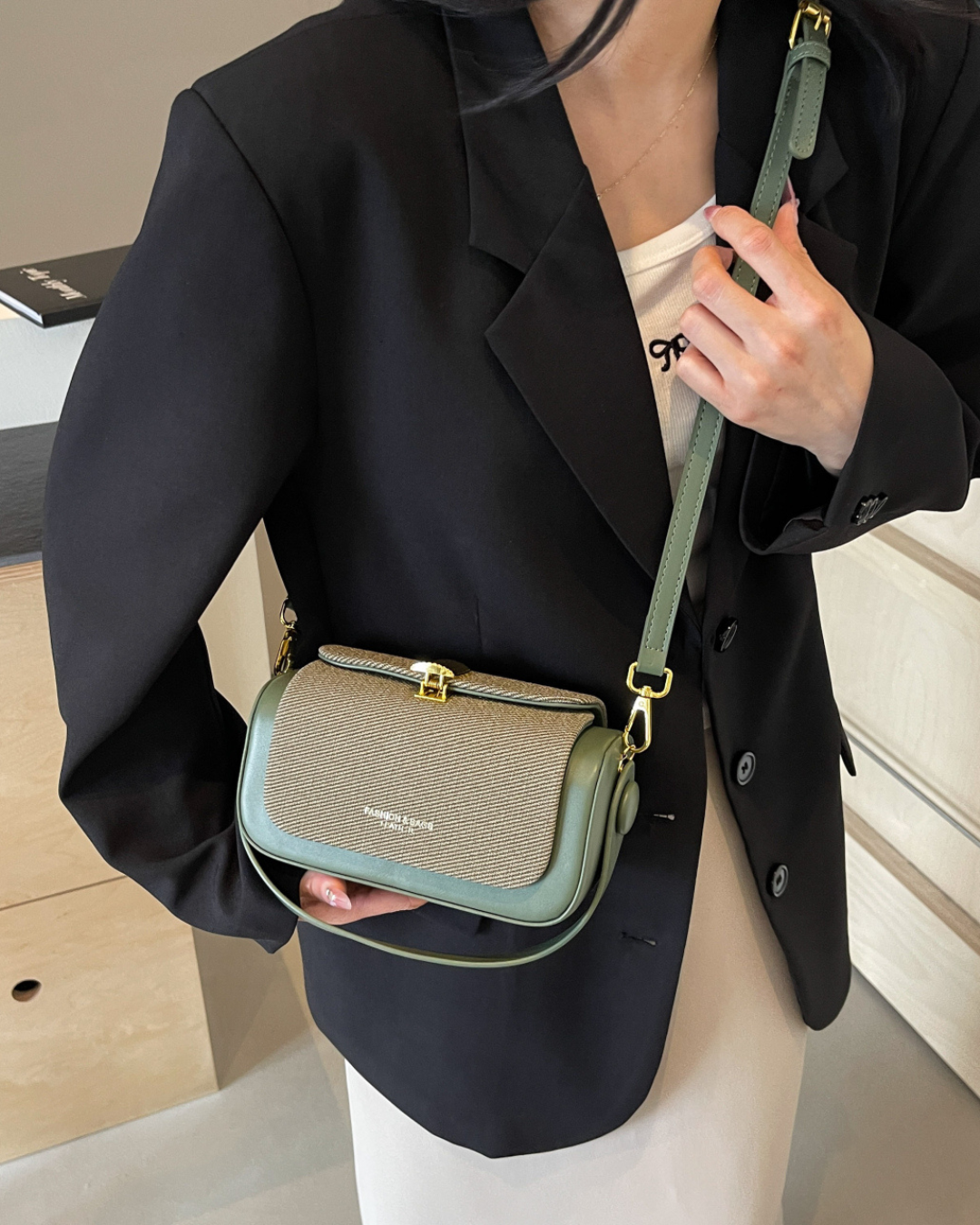 Bagimore Retro II Renkli Kapaklı Crossbody