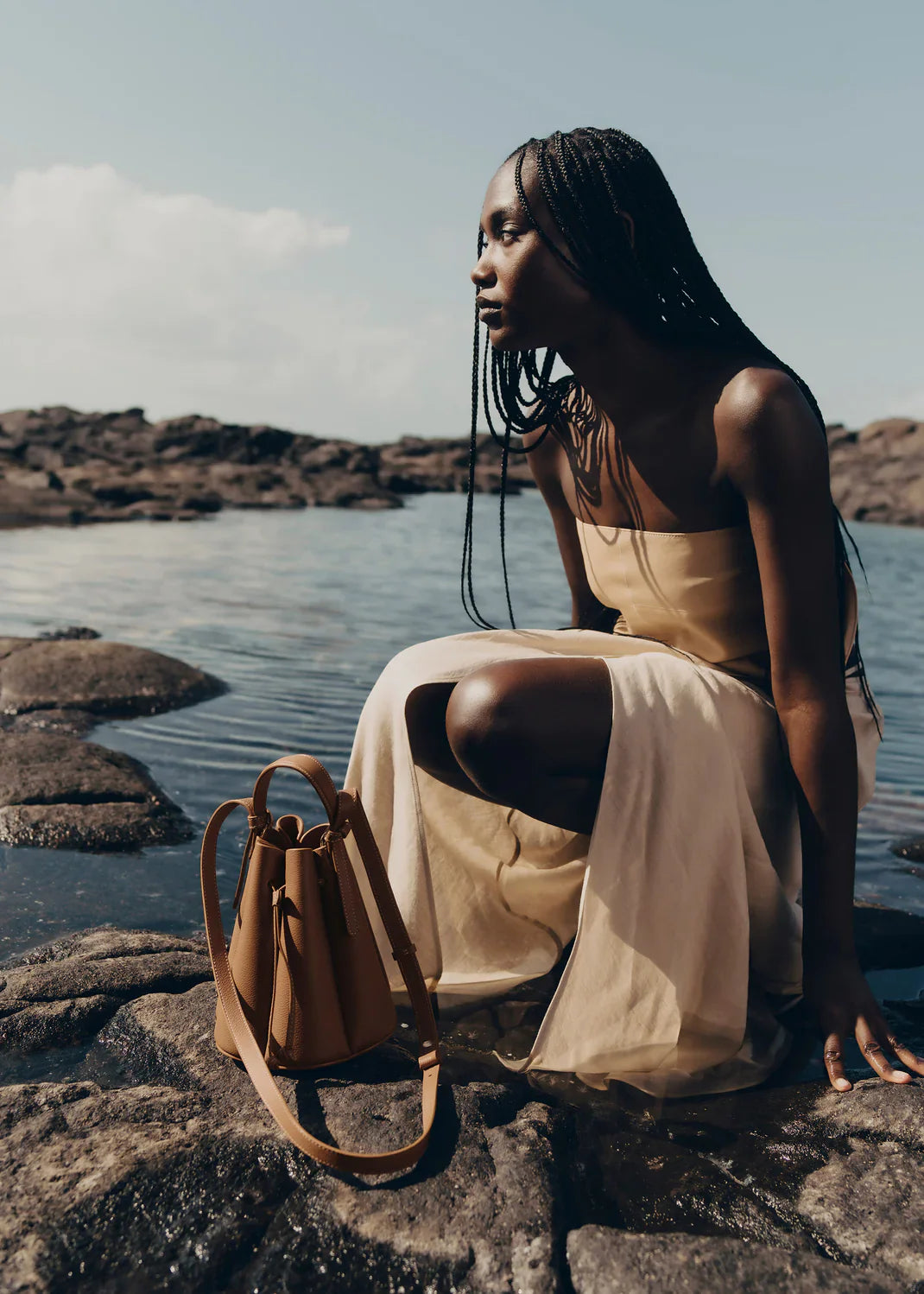 Bagimore Poléne Numéro Huit Hakiki deri Minimal Çanta