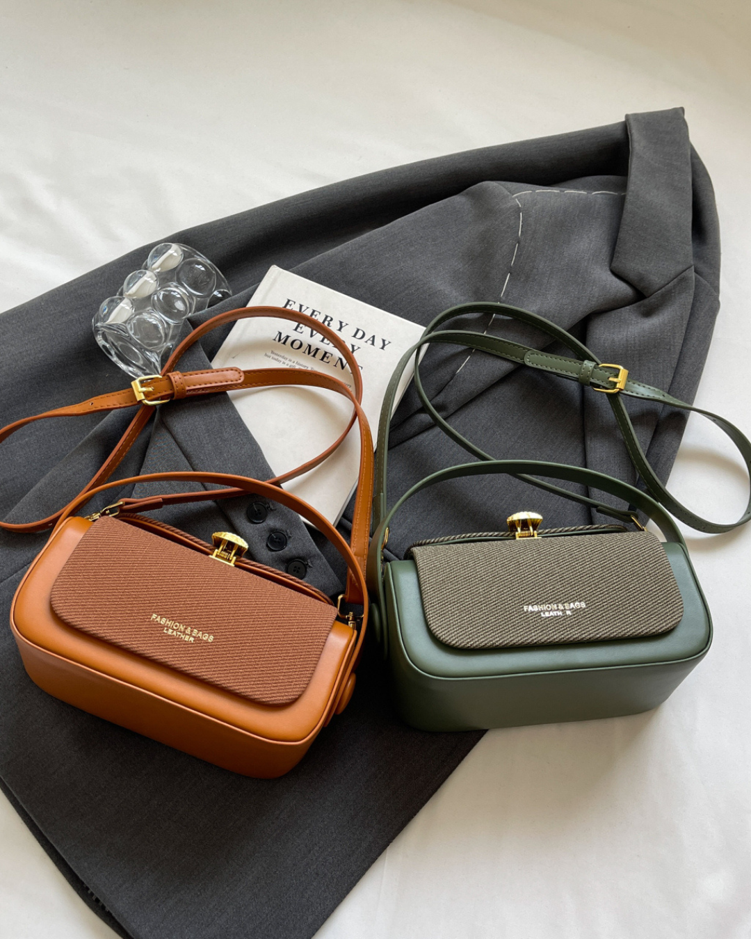 Bagimore Retro II Renkli Kapaklı Crossbody